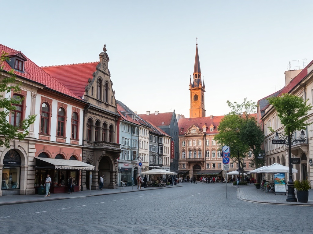 Tradycyjny koszyczek wielkanocny z paschą, jajkami i produktami do świętowania Wielkanocy w Dynowie